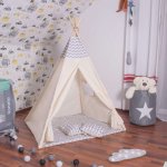 Golden Kids Stan Teepee s příslušenstvím bílo černý – Zboží Mobilmania