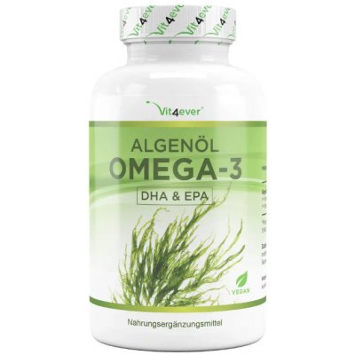 Vit4ever Algae Oil Omega 3 100% rostlinný a veganský olej z řas 90 kapslí