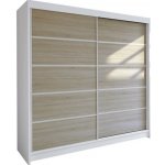 Ankon TALIN IV 180 cm bílá/dub sonoma – Zboží Dáma