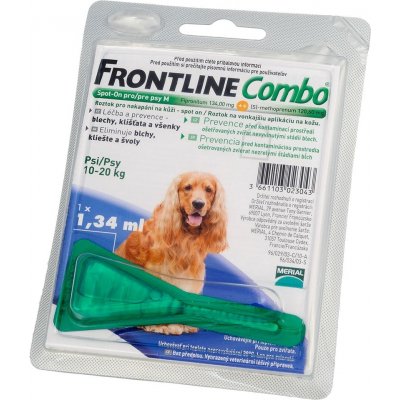 Frontline Combo Spot-On Dog M 10-20 kg 4 x 1,34 ml – Zboží Mobilmania