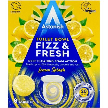 Astonish Fizz & Fresh aktivní tablety do WC Lemon 8 ks