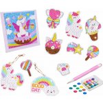 LEAN Toys Diamantová mozaika přívěšky jednorožci barevné 25149 – Sleviste.cz