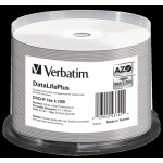Verbatim DVD-R 4,7GB 16x, AZO, printable, spindle, 50ks (43744) – Sleviste.cz