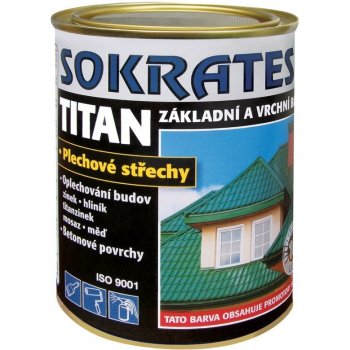 SOKRATES TITAN základní a vrchní barva na plechové střechy 0,7kg - zelená