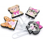 JUNIOR Ozdobná spona /záložka Animals with glasses 7 cm (sada 4 ks) – Hledejceny.cz