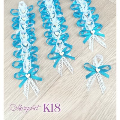 Krajkové svatební vývazky K18 (Turquoise) – Hledejceny.cz
