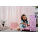 MAC TOYS Postýlka s nebesy set s peřinkou a polštářkem miminko – Sleviste.cz
