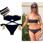 Sparkle*Me třpytivé plavky bikiny na zavazování černo zlatá – Hledejceny.cz