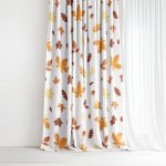 Goldea bavlněný závěs - podzimní listí 140x150 cm – Zboží Dáma