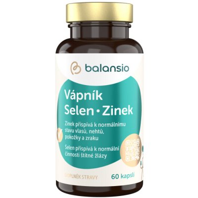 Balansio Vápník Selen Zinek 60 kapslí – Hledejceny.cz