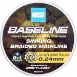 Nash Splétaná Šňůra Baseline Sinking Braid UV Yellow 600m 0,20mm 9,07kg – Zboží Dáma