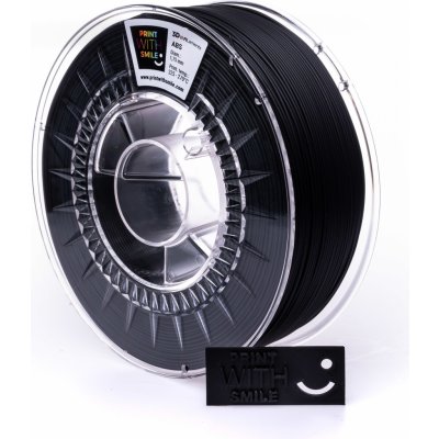 Print With Smile ABS - Satine Black 1,75 mm; 0,5 kg – Zboží Živě