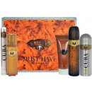 Cuba Gold EDT 100 ml + 100 ml voda po holení + 200 ml sprchový gel + 200 ml deospray + EDT 35 ml dárková sada