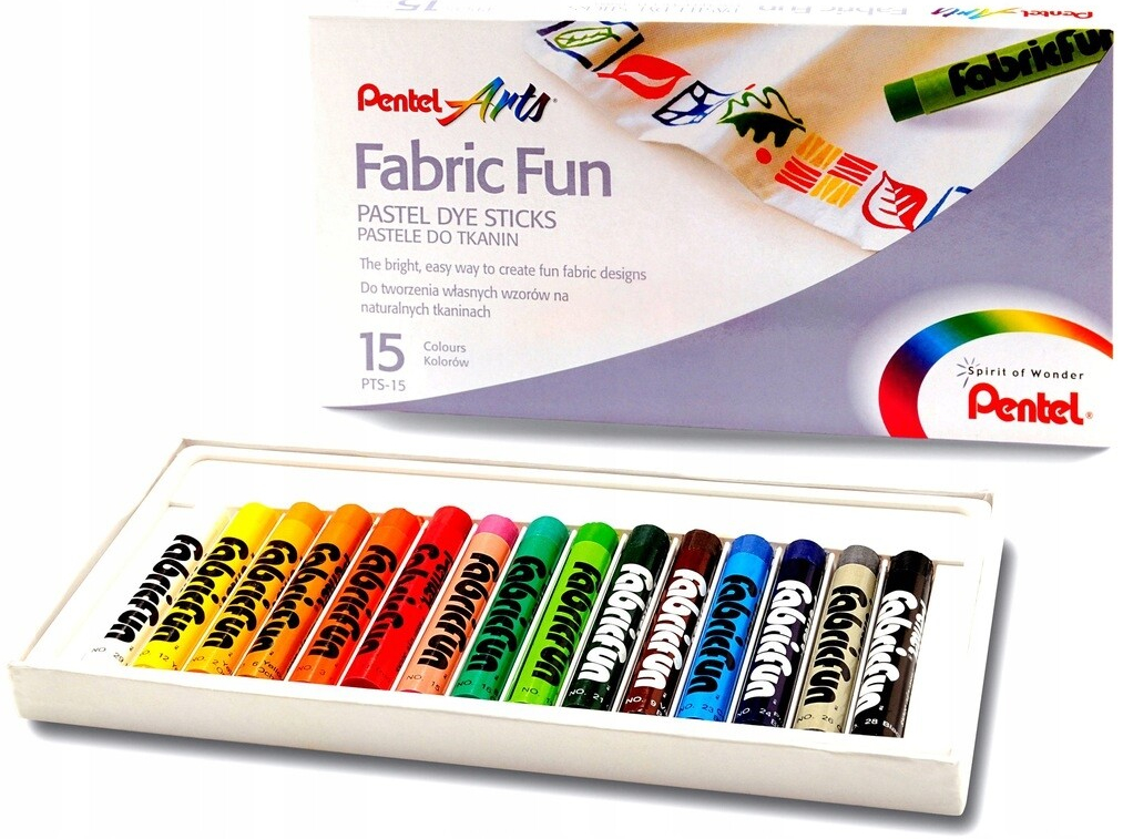 Pentel Artist Voskovky na textil sada 15 ks
