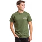 Meatfly pánské tričko Lampy Olive zelená – Zboží Mobilmania