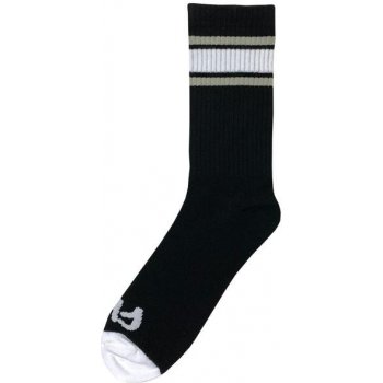 Cult ponožky STRIPE Black / Grey/ White
