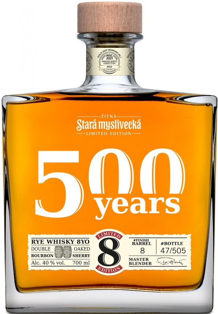 Stará Myslivecká Single Barrel 8y Rye Whisky Double Oaked 40% 0,7 l (holá láhev)