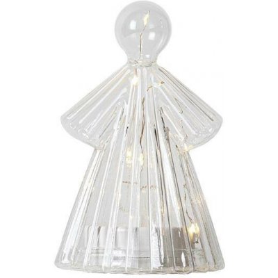 SIRIUS LED světelný anděl skleněný čirý,15 cm – Hledejceny.cz