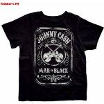 Johnny Cash tričko Man In Black Tee Black dětské – Zboží Dáma
