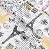 Metráž Goldea bavlněné plátno - symboly paříže 150 cm