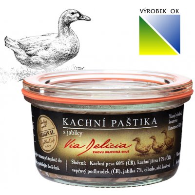 Via Delicia Kachní s jablky 130 g – Hledejceny.cz