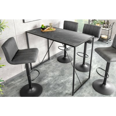 Bighome Slim Line 120 cm černý mramorový vzhled – Zboží Dáma