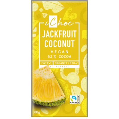 iChoc čokoláda s jackfruit a kokosem 80 g