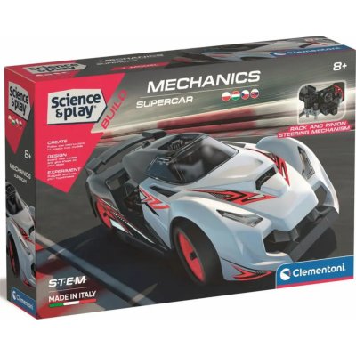 Clementoni Mechanická laboratoř Závodní auto Supercar – Zboží Mobilmania