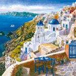 Norimpex Diamantové malování Santorini 30 x 40 cm – Zboží Mobilmania