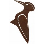 CORGARDEN Zahradní dekorace datel 28 x 18 cm, corten CORGARDEN 1047 – Zboží Dáma