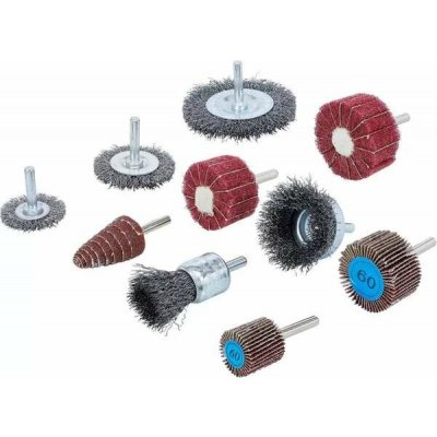 BGS Technic BGS 74499 Kartáčové a brusné kotouče (Sada 10 ks) – Zboží Dáma