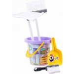 Dudlu Uklízecí dětský set 2 smetáky s kyblíkem a doplňky malá uklízečka 2 druhy – Sleviste.cz