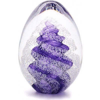 Artcristal Bohemia Skleněné těžítko vajíčko 09, Ametyst, 7 cm | České sklo z rodinné sklárny – Hledejceny.cz