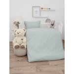 MKLuzkoviny.cz bavlna povlečení Renforcé do postýlky Jasmine šedozelená 100 x 135 cm 40 x 60 cm – Hledejceny.cz