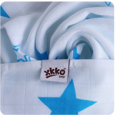 KIKKO Bambusová osuška XKKO®BMB STARS 90x100cm 1ksCyan – Zbozi.Blesk.cz