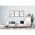 Divio Třídílny plakát change, vzor KP048 Velikost: 50x70 cm, Rám: s zlatým rámem – Zboží Dáma