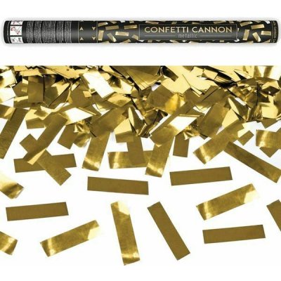 VYSTŘELOVACÍ KONFETY zlaté 60cm – Zboží Dáma
