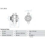 generátor BOSCH 0 986 042 530
