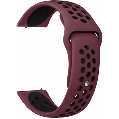 Eternico Sporty Universal Quick Release 22mm Solid Black and Bordo AET-U22SP-BlBo – Zboží Živě