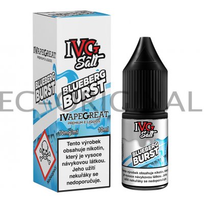 IVG E-Liquids Salt Blueberg Burst 10 ml 10 mg – Zbozi.Blesk.cz