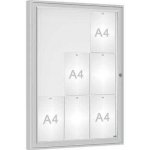 PROCITY Venkovní vitrína model 1000 9 x A4, plexi, elox | Zboží Auto