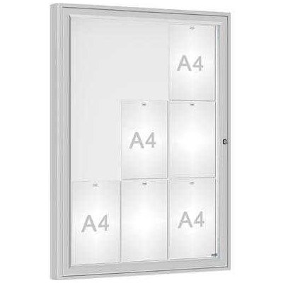 PROCITY Venkovní vitrína model 1000 9 x A4, plexi, elox | Zboží Auto