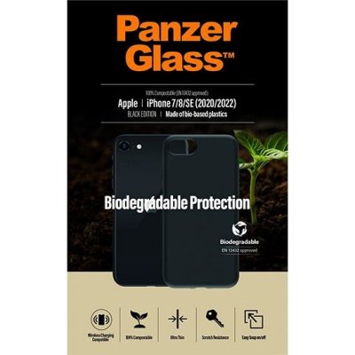 PanzerGlass Biodegradable Case černý, Apple iPhone 7/8/SE 2020/SE 2022 0346
