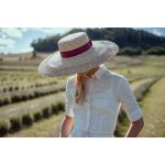 Straw Flat Hat Lavender přírodní NATUR 35020AB – Sleviste.cz
