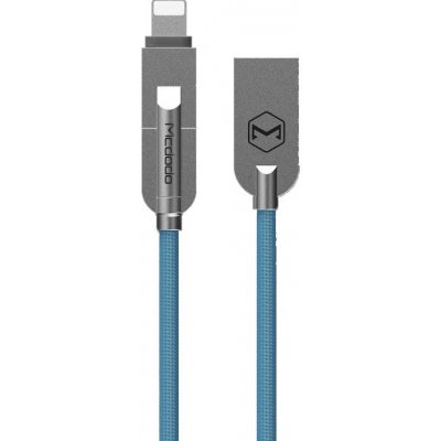 Mcdodo CA-3910 datový a nabíjecí 2v1 USB/Lightning + Micro, 1,2m, modrý – Zbozi.Blesk.cz