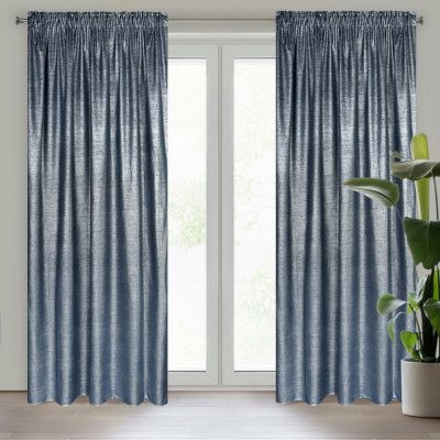 EUROFIRANY ZATEMŇOVACÍ ZÁVĚS NA PÁSCE AMBI 140X270 CM NÁMOŘNICKÁ MODRÁ – Hledejceny.cz