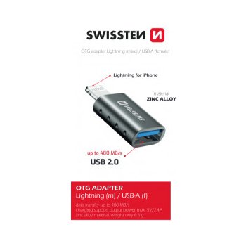 Swissten OTG ADAPTER LIGHTNINGM/USB-AF