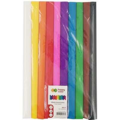 happy color Krepový papír sada barevný mix 10ks – Zboží Dáma happy color Krepový papír sada barevný mix 10ks – Zboží Dáma