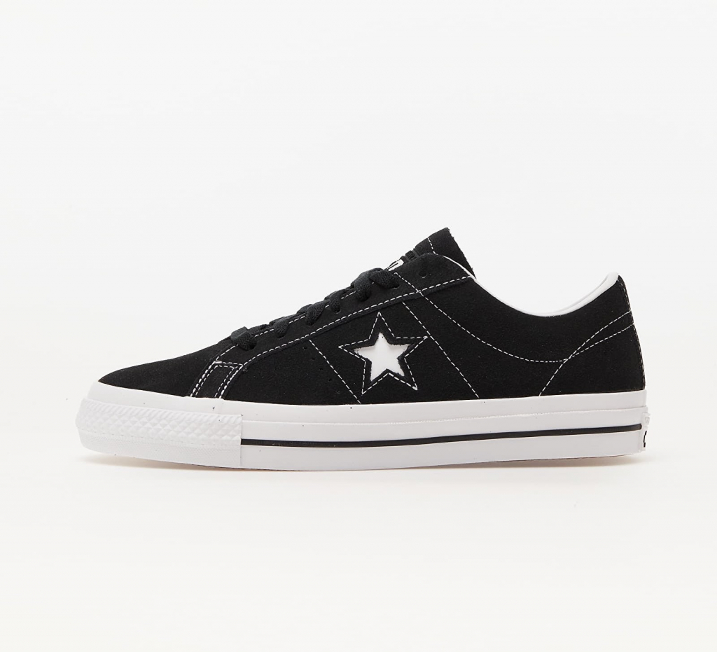 Converse Cons One Star Pro Suede OX 171327/Black/Black/White