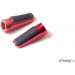 Stupačky bez adaptérů PUIG SPORT 7318R červená s gumou